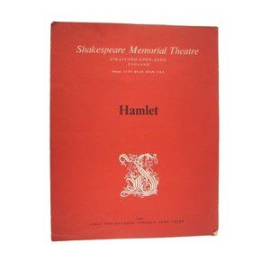 Hamlet Shakespeare Memorial Theatre Program 1958 1st Performance Zoe Caldwell